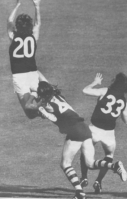 Geoff Southby Soars Over Richmond's Neil Balme   `1972