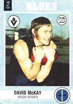 1977- David McKay (Scanlens Footy Card).