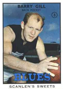 1968 - Barry Gill (Scanlen's Football Card, Series B).