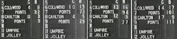 1970 GF   Scoreboard Each Quarter