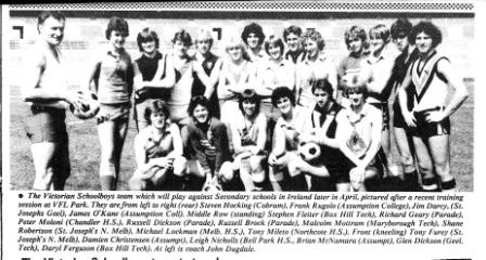 1981 Schoolboys team (S.Robertson & M.Mottram)