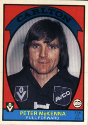 1978 - Peter McKenna (Scanlens Footy Card).