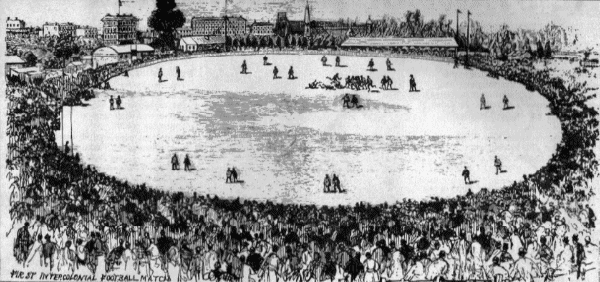 1879 First Intercolonial Match Oval Playing Field