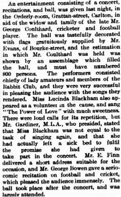 1883 George Coulthard Benefit Concert Report
Argus Dec 01 p9