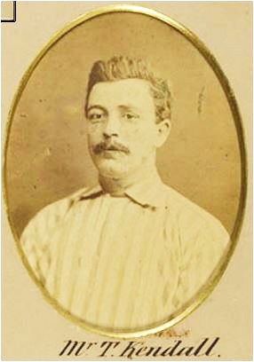 Tom Kendall
Australian Test Cricketer 1878
National Museum of Australia image
From team photo taken in Ballarat 
Chuck photographers