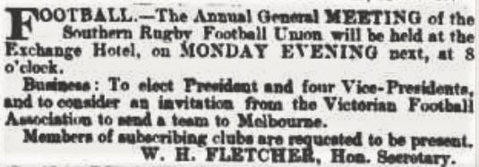 1877 Sydney advert mentioning VFA
Trove; Sydney Morning Herald April 25 (p1)