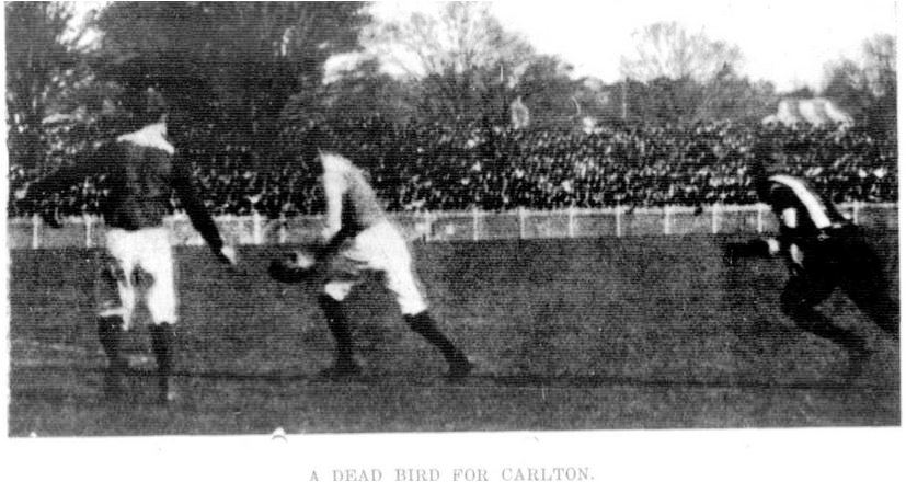 1907 semi final v St.Kilda 
Punch Sept 19