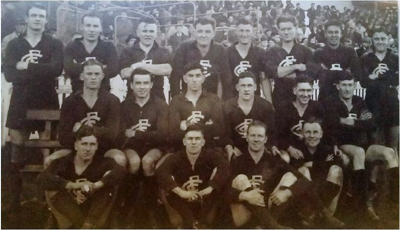 1942 V Stk Pp I.Brown Br. 3rd From Left Aussie Rules Glory Years Capture